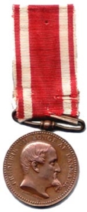 Medalje til Niels Rønberg på Jeginø